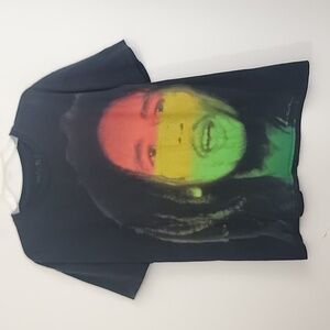 Bob Marley Black W/ Graphic T-shirt L